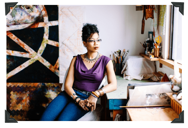 Artist, Afuwa Granger - First Daugher of Guyana.
