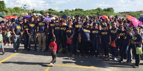 CO volunteers at back-to-school event in Guyana